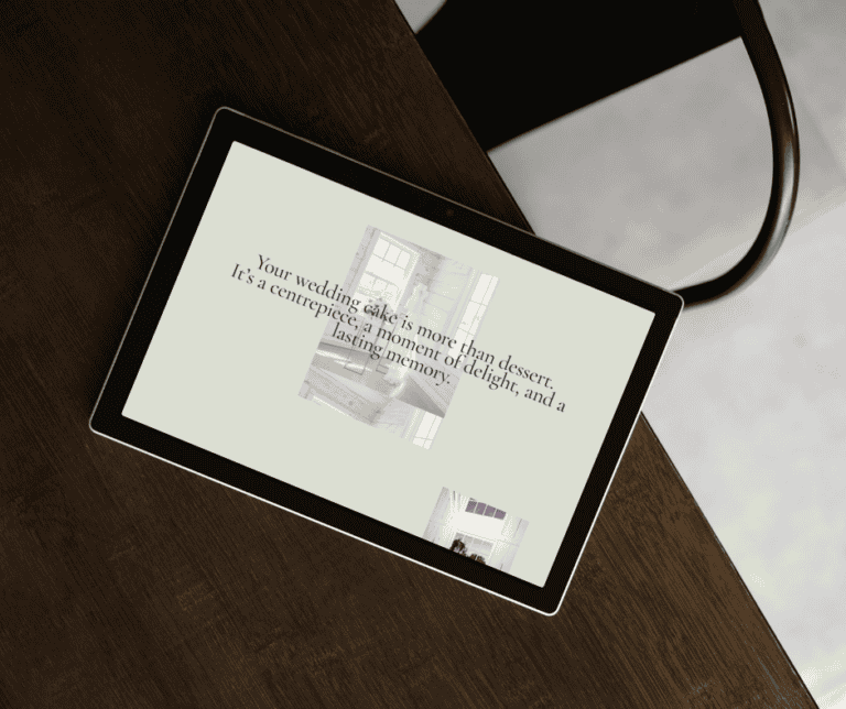 Brown Modern Webdesign Portfolio Tablet Mockup Facebook Post